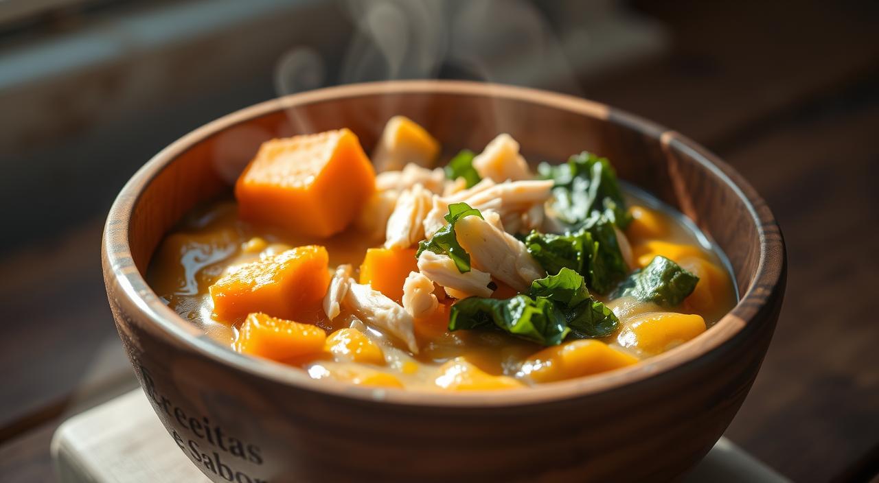 Receitas para bebês de 6 a 8 meses:Papinha de Frango, Abóbora e Couve